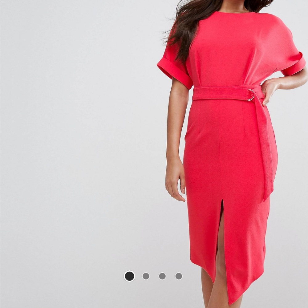 Split Front Midi Dress